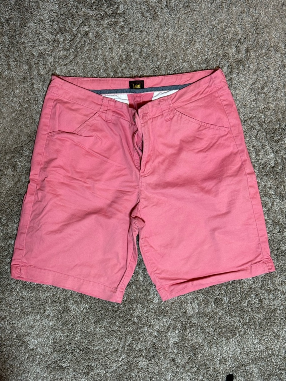 Lee Coral Pink Casual Shorts